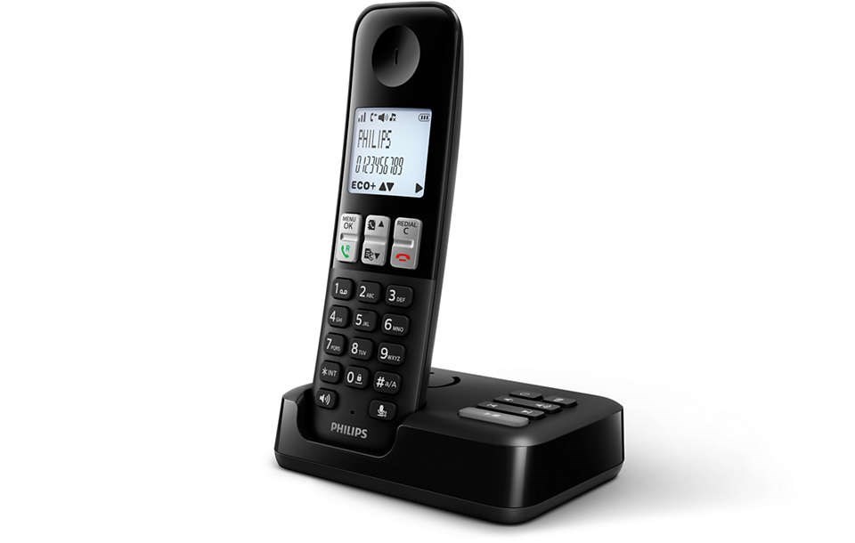 Telefono Philips Duo D2551 Negro Contestador